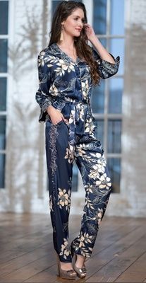 Жіноча піжама /штани Mia-Amore Blue-marine 8446-1, Cиній, S