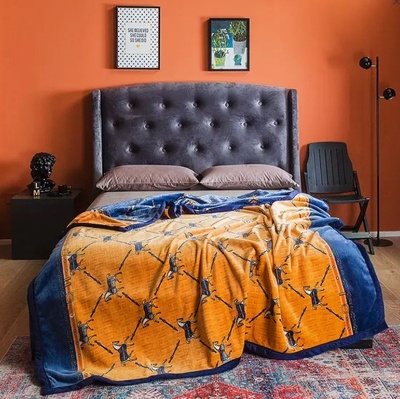 Плед мікрофібру Home Textile Orange-Lachivert