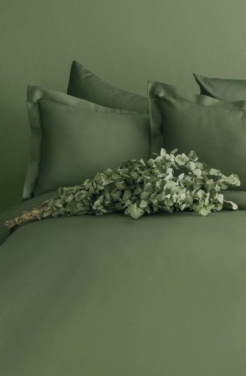 Постільна білизна сатин люкс Issimo Home Simply Satin Forest Green