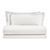 Італійська постільна білизна льон Biancoperla Hamilton Bianco