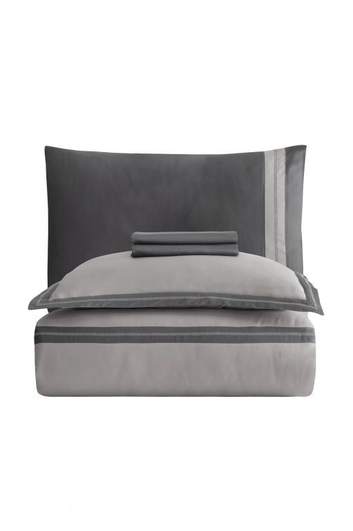 Постельное белье сатин La Romano Mona Premium Satin 300TC Alara Ash