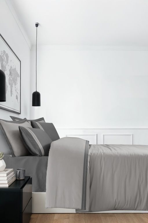 Постельное белье сатин La Romano Mona Premium Satin 300TC Alara Ash