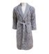 Чоловічий махровий халат Class Bahar Tekstil Karo Man Grey