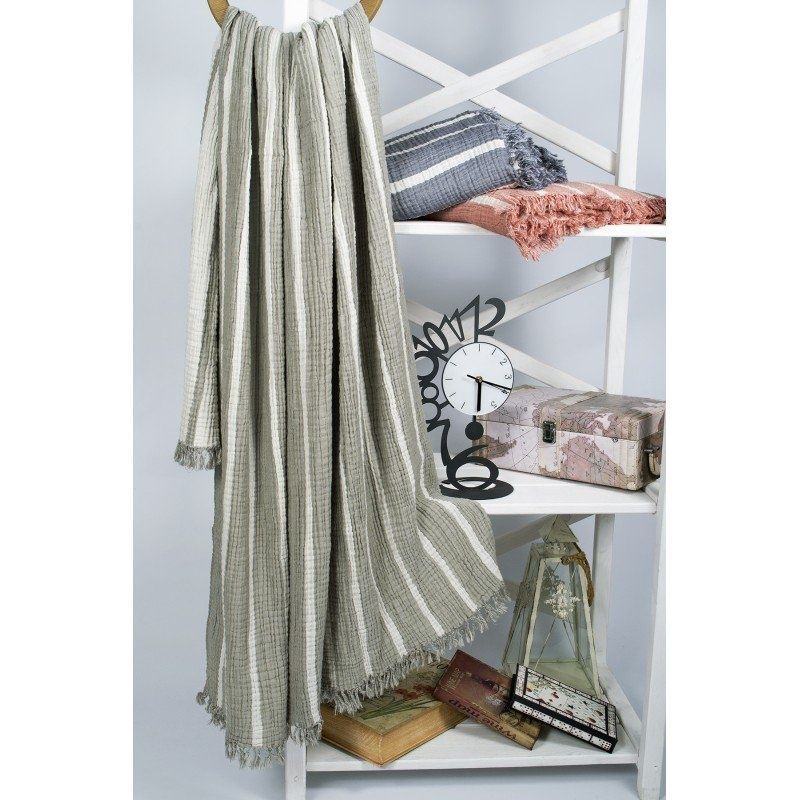 Плед-накидка Barine - Cocoon Stripe khaki