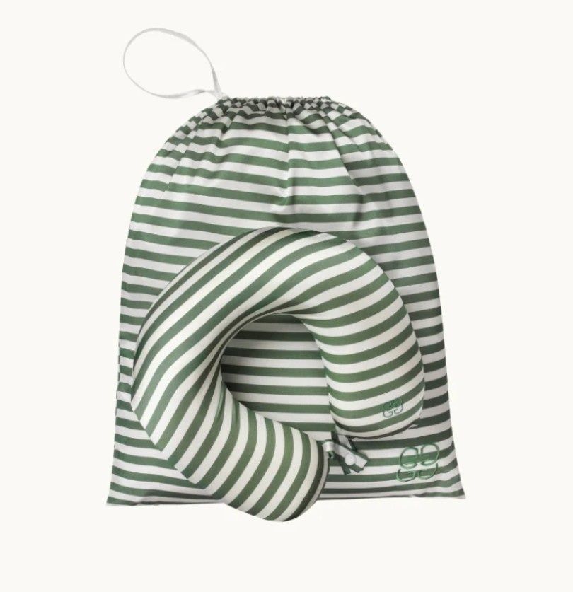 Набір для подорожей з натурального шовку mulberry Gingerlily Green&White, Зелений, Дорожній набір
