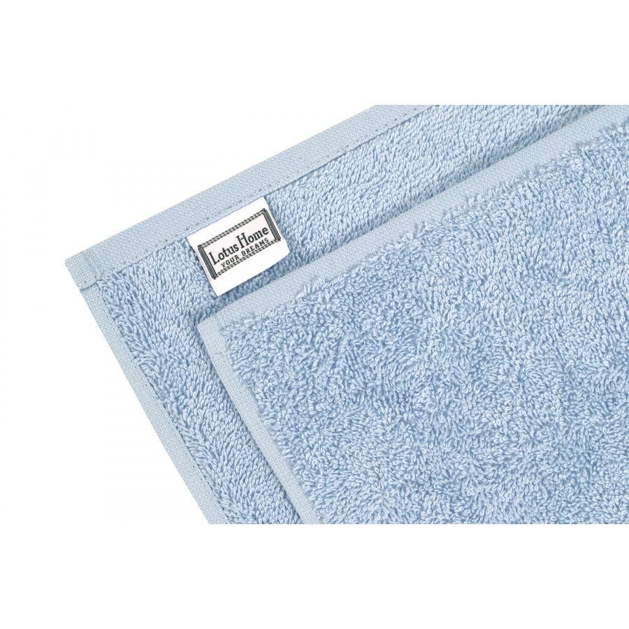 Полотенце Lotus Home Отель - Голубой v1 420 г/м&sup2;, Голубой, 40х70 см, Гостевое