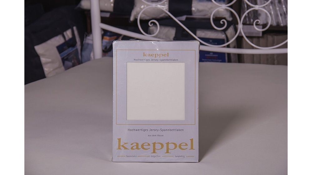 Простирадло на резинці джерси Kaeppel перламутр