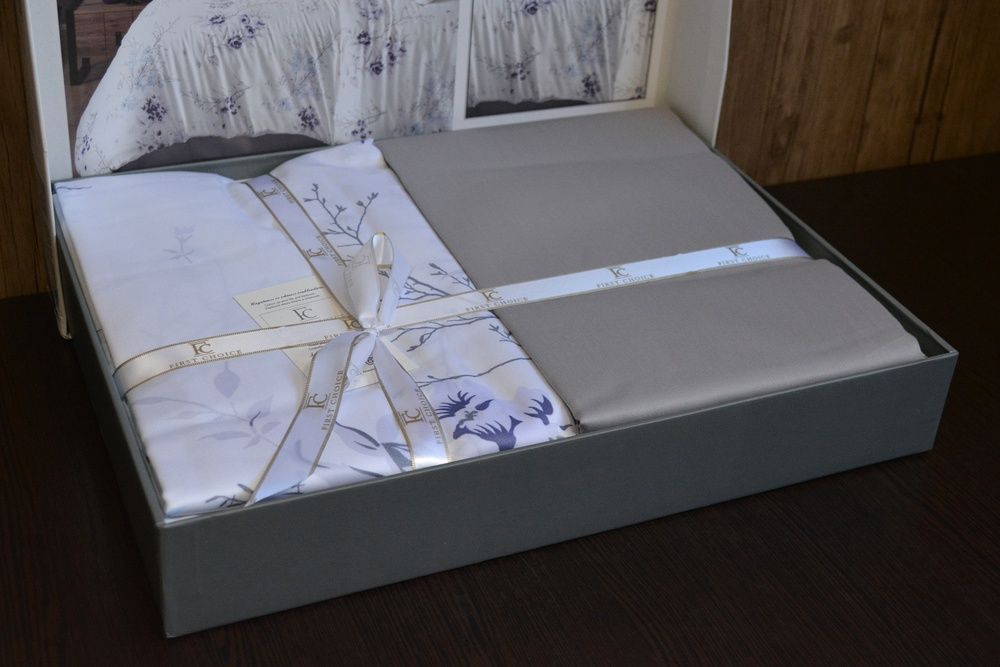 Постільна білизна сатин First Choice Cotton Satin Leena Lilac