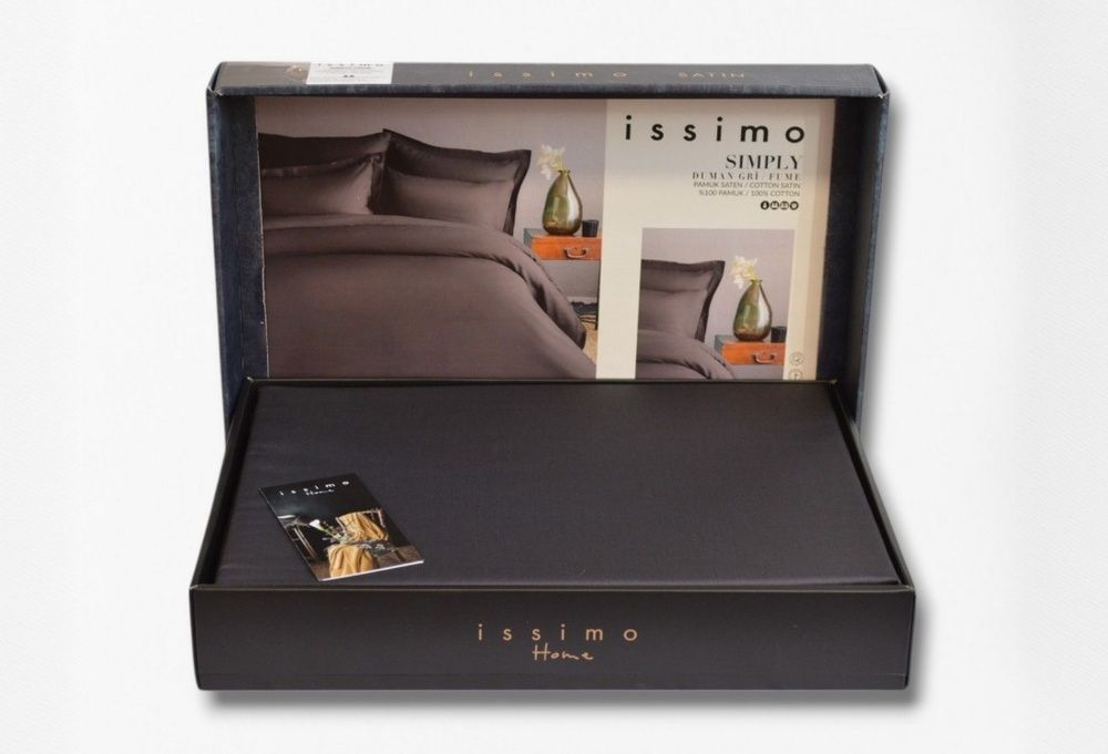 Постільна білизна сатин люкс Issimo Home Simply Satin Fume