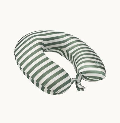 Подушка для шиї з натурального шовку mulberry Gingerlily Green&White, Зелений, Подушка для шиї