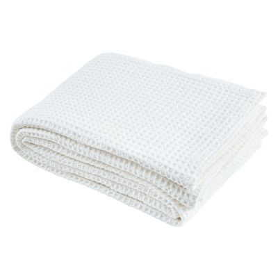 Вафельное покрывало премиум Biancoperla Milano Bianco