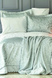 Набор постельное белье с покрывалом Karaca Home - Silvio s.yesili зеленый 2