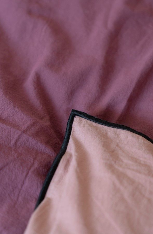 Постільна білизна варена бавовна Limasso Essualte doubleface Raspberry-Old rose