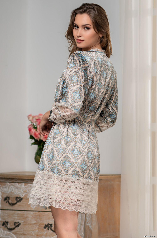 Шовковий жіночий халат Mia-Amore Palermo 9693