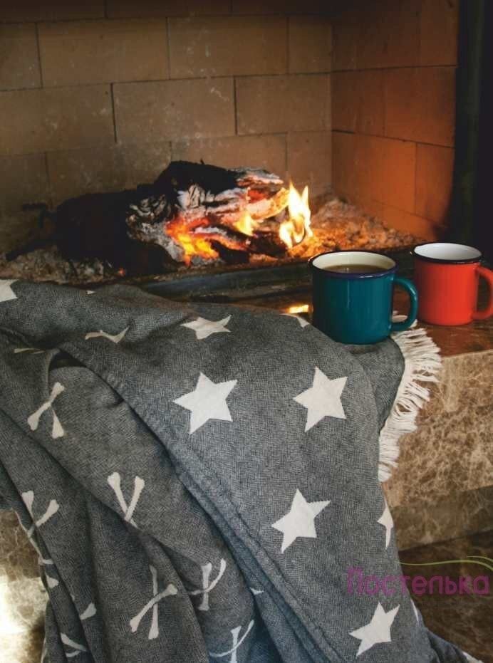 Плед-накидка Barine - Star siyah черный