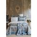 Набор постельное белье с покрывалом + плед Karaca Home - Trella mavi 1