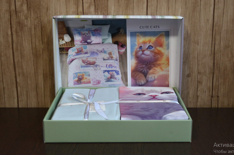Постільна білизна ранфорс First Choice Digital Ranforce Cute Cats