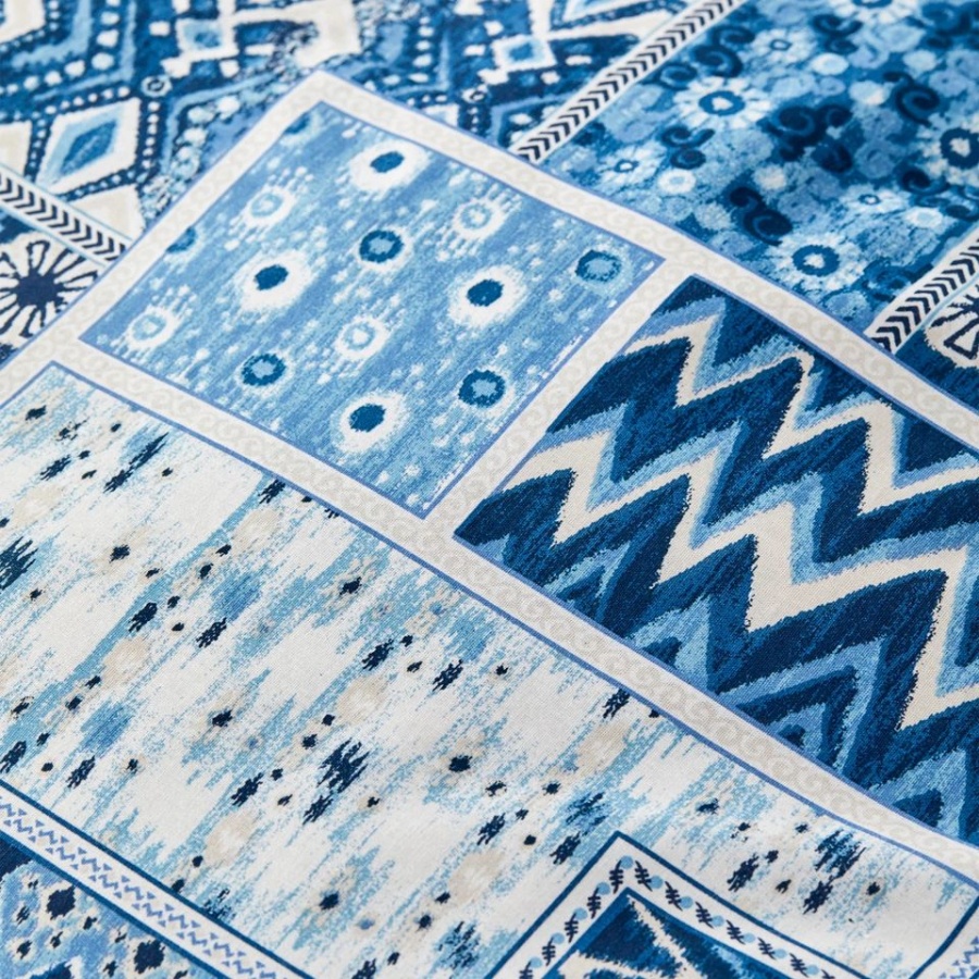 Постельное белье Karaca Home ранфорс - Pietra mavi голубой