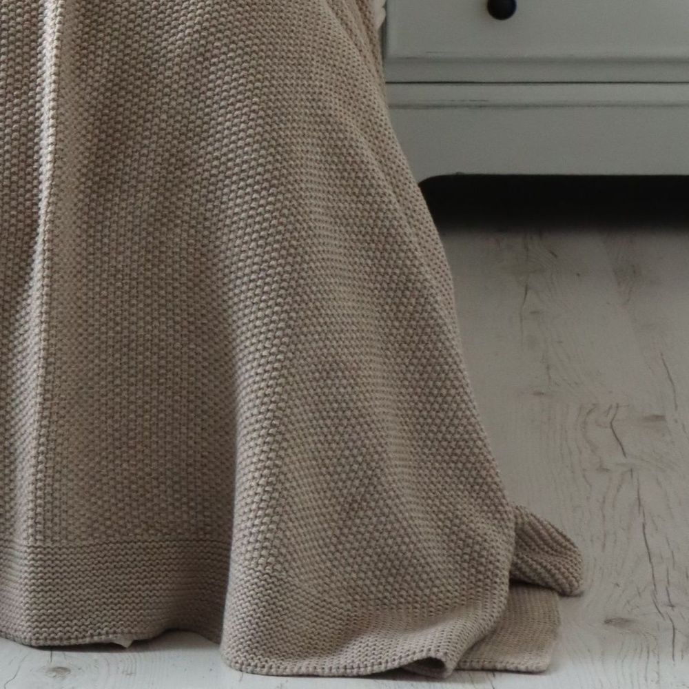 В'язаний плед LA MODNO Corn Beige