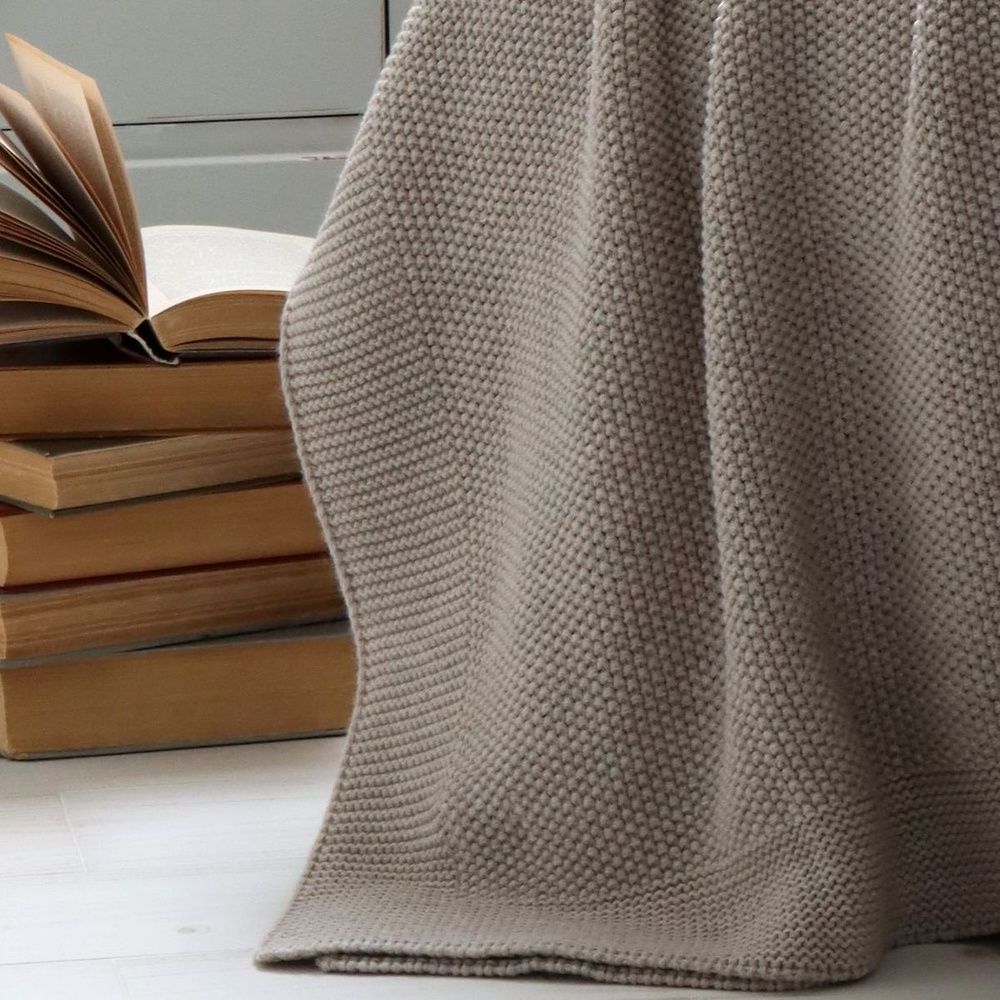 В'язаний плед LA MODNO Corn Beige