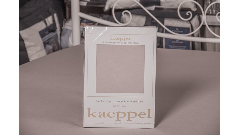 Простыня на резинке джерси Kaeppel платиновый