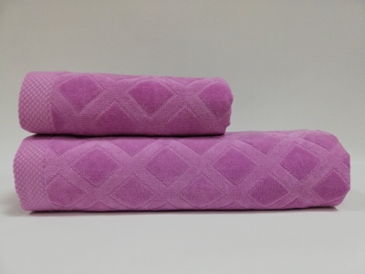 Набор полотенец Class Bahar Tekstil Karo Lilac