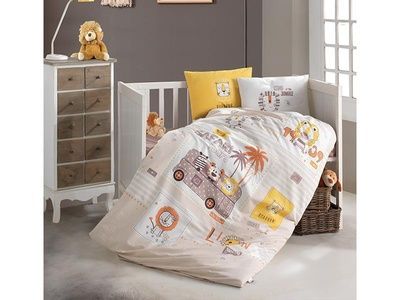 Постельное белье в кроватку Clasy Baby Ranforce 100х150 Lion