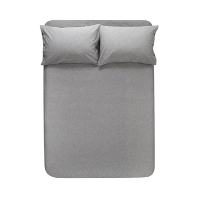 Простирадло з наволочками Lotus Home Washed Cotton - Antracite