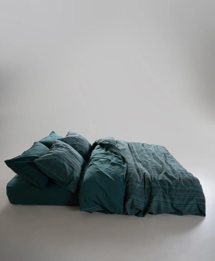 Постільна білизна бавовна Limasso Coastal Trio Dark Green