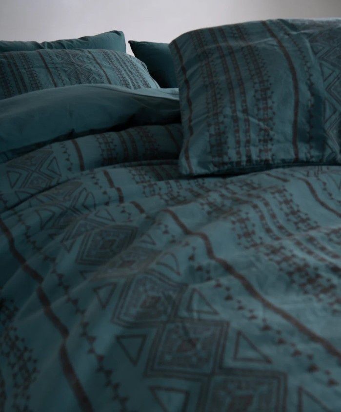 Постільна білизна бавовна Limasso Coastal Trio Dark Green