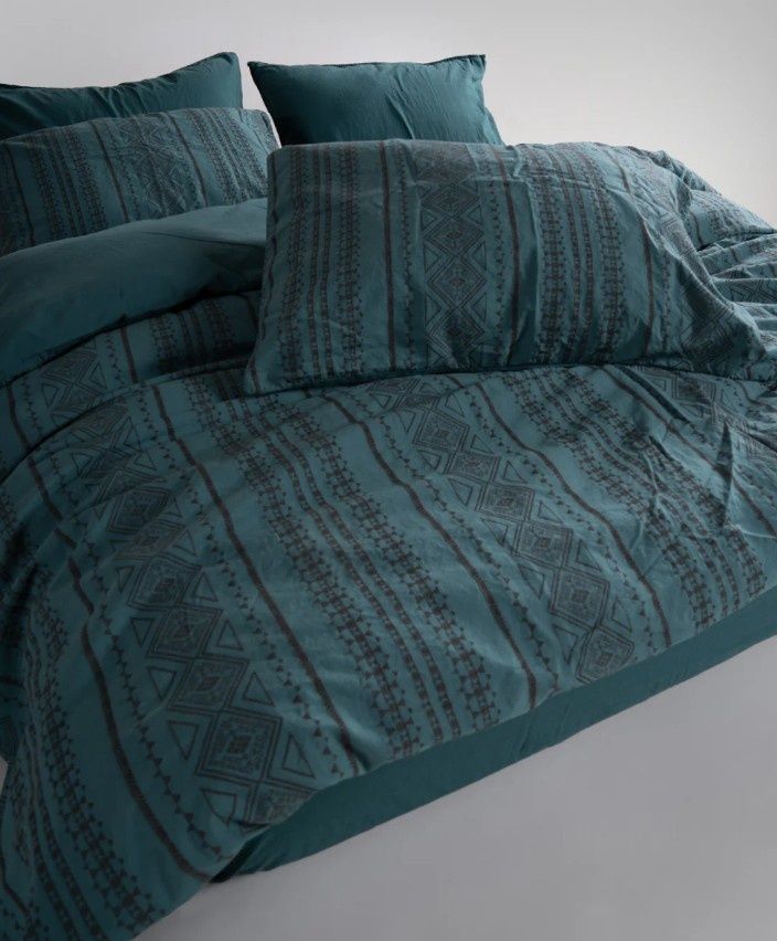 Постільна білизна бавовна Limasso Coastal Trio Dark Green