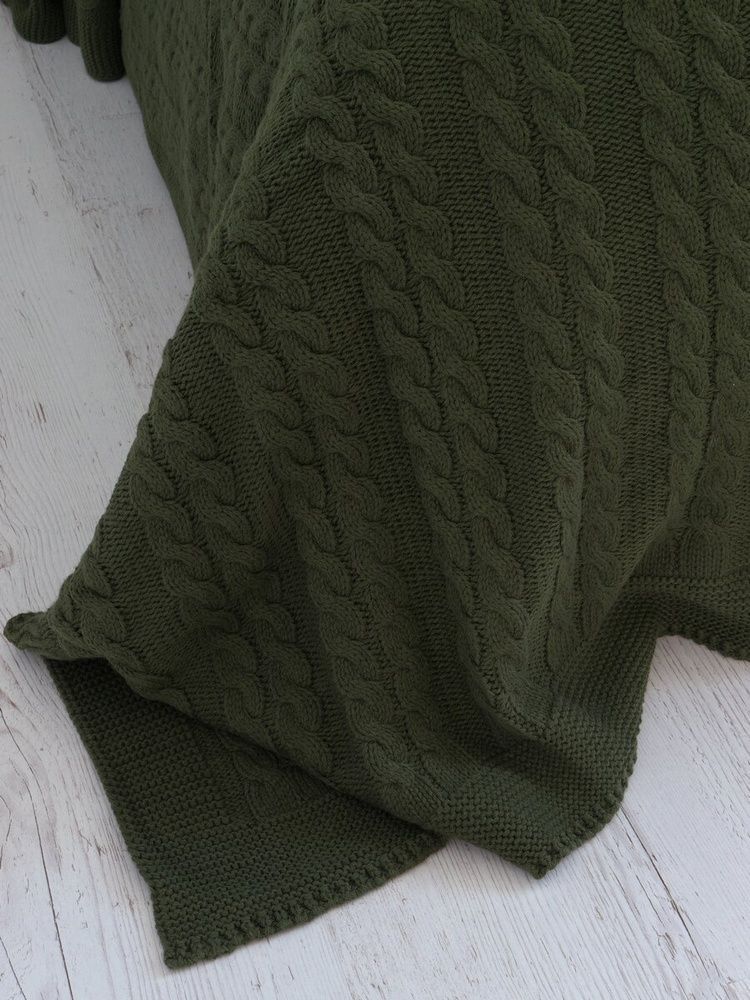 В'язаний плед Betires BREMEN KHAKI