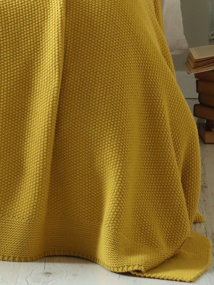 Вязаный плед-покрывало LA MODNO Corn Sunflower