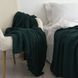 В'язаний плед LaModno WoolCotton Balance Emerald 4