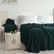 В'язаний плед LaModno WoolCotton Balance Emerald 5