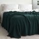 В'язаний плед LaModno WoolCotton Balance Emerald 2