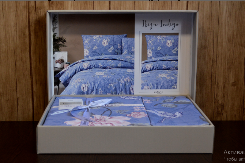 Постельное белье ранфорс First Choice Ranforse Ibiza Indigo