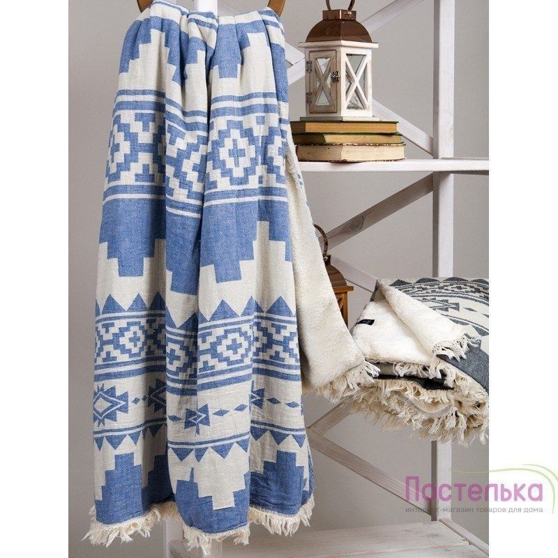 Плед микроплюш Barine - Rug Throw denim