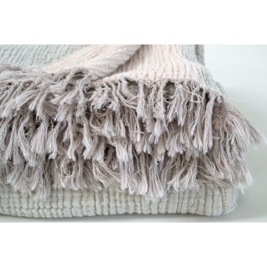 Покрывало муслин Lotus Home -Sia muslin grey-blush