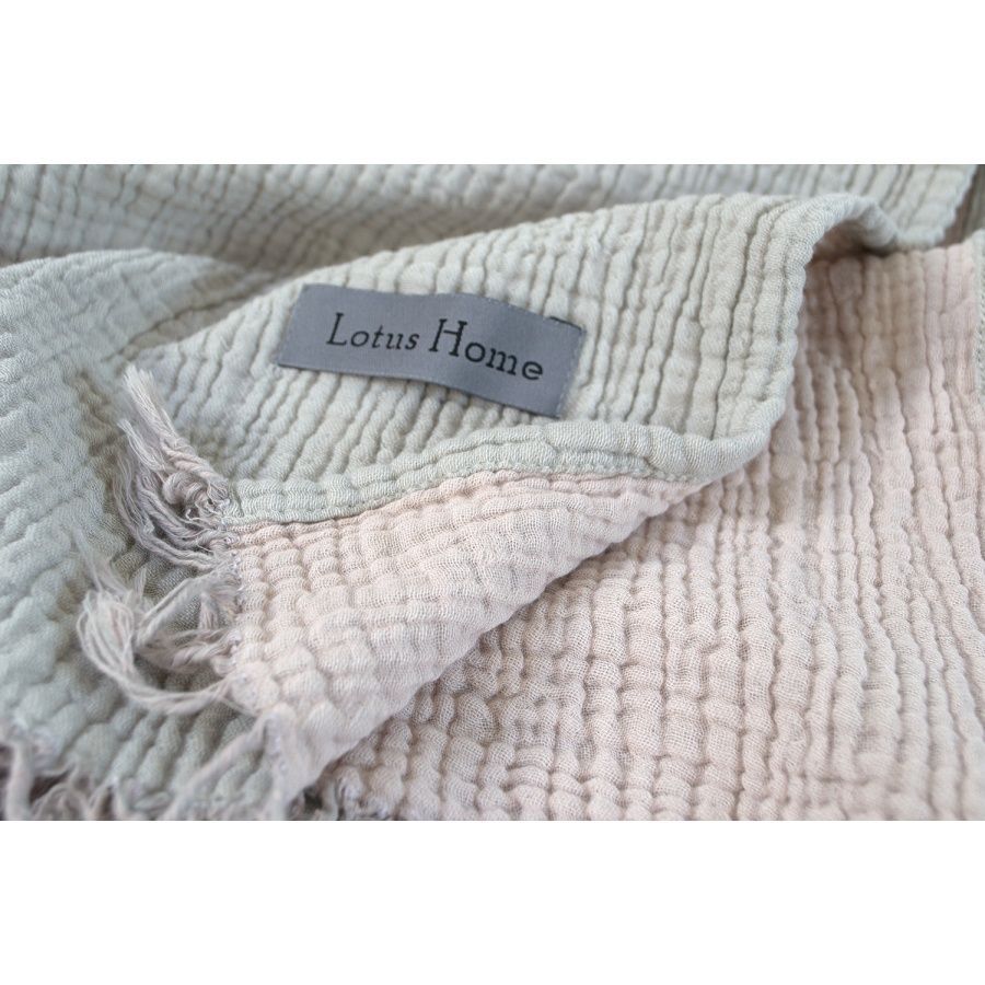 Покрывало муслин Lotus Home -Sia muslin grey-blush